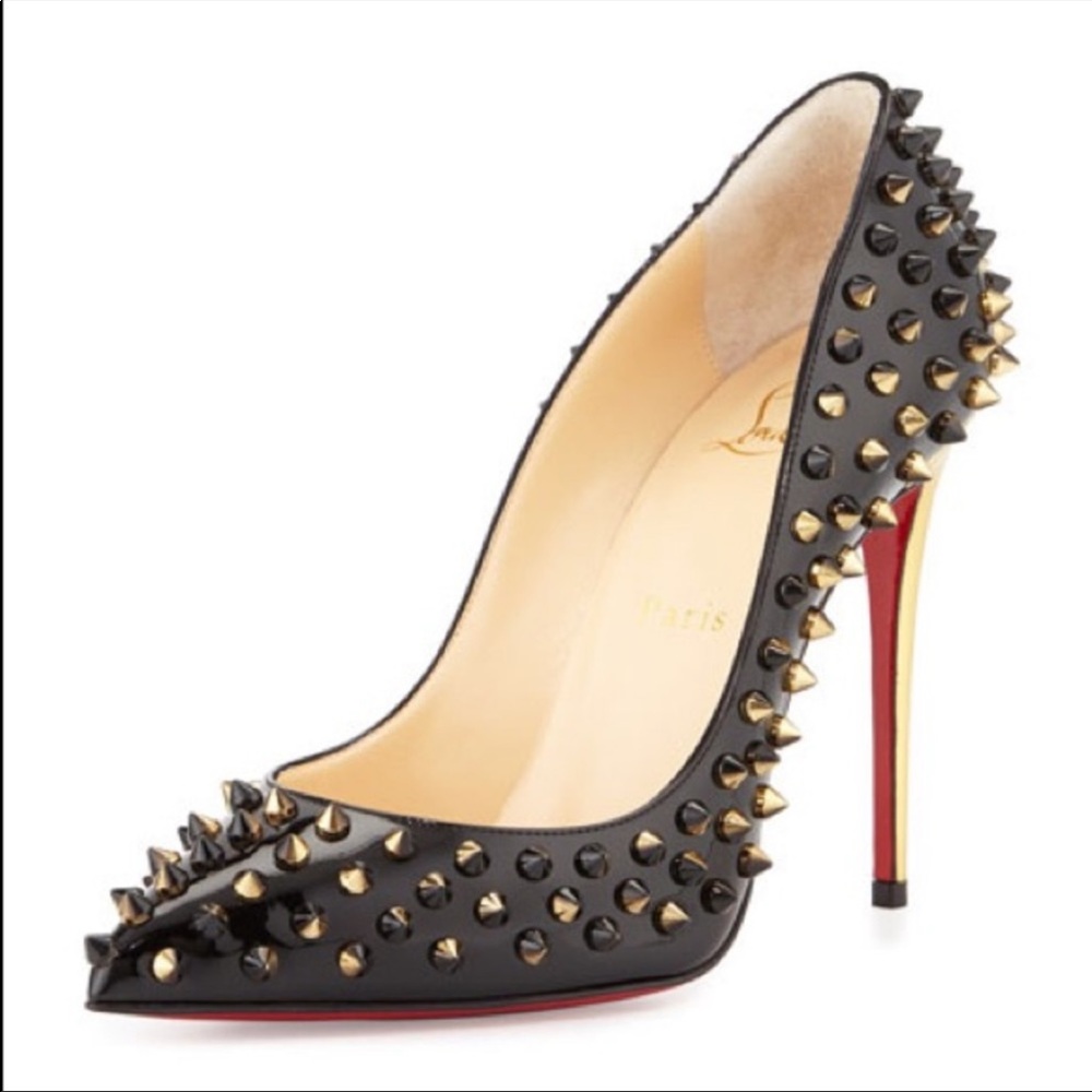 Christian Louboutin patent spike pump, excellent condition
